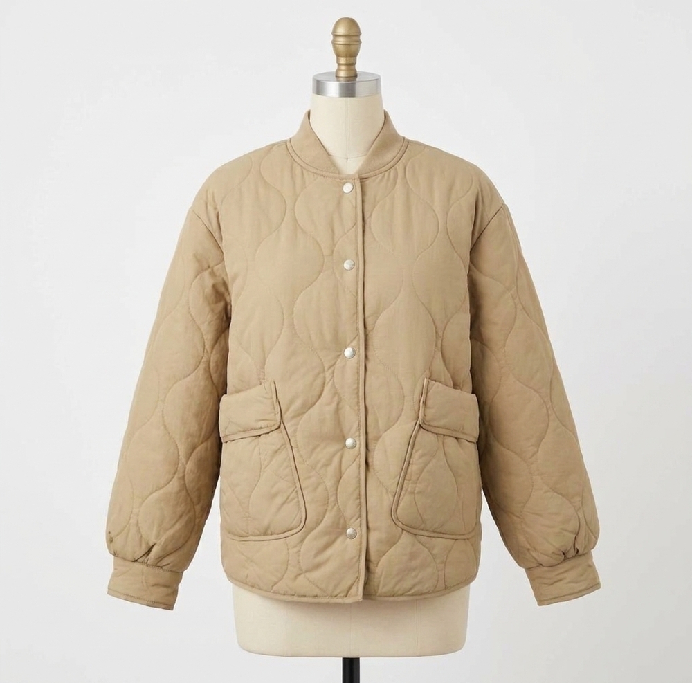 NEW JODIFL cozy stroll quilted jacket in khaki